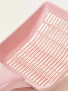 PETSIN 1pc Cat Litter Shovel - Practical For All Seasons; Perfect For Daily Litter Cleaning, Routine Maintenance, Home Use, Cat Care, And Travel Essentials; Features Easy-To-Use Design For Efficient And Hygienic Litter Box Maintenance. - Pink - View 4