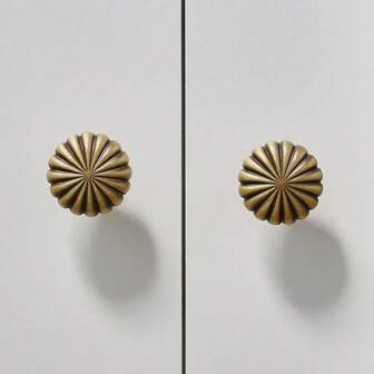 1/2/5PCS Zinc Alloy Antique Single Hole Kitchen Cabinet Storage Handle Vintage Dressers Drawer Closet Knobs Old Door Pulls Cupboard Furniture Hardware (Paired With Two Types Of Screws: 2.2cm, 2.5cm)