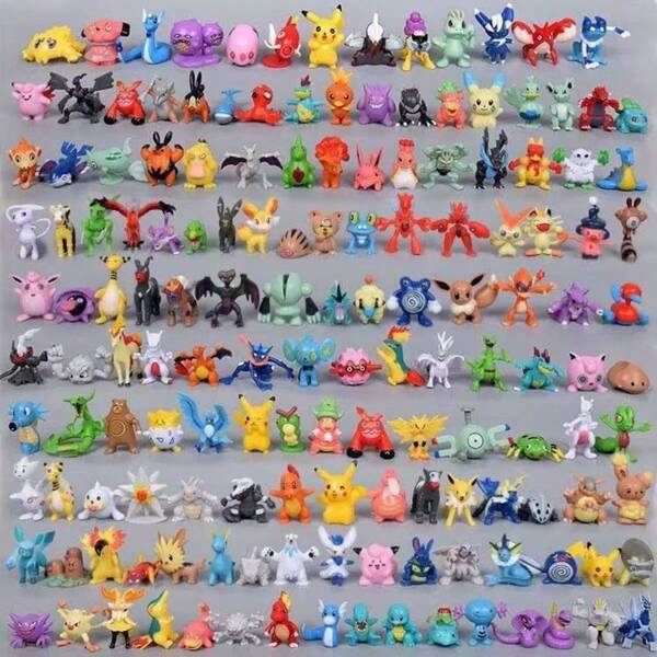 pokemon 24/48/96/144 Pcs Highly Creative Pokémon Party Favors,2-3cm Mini Pokemon Figure Office Ornament, Anime Peripheral Decoration Collectable