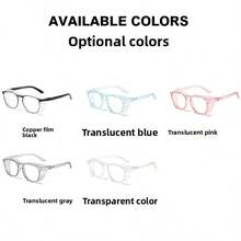 1 副时尚安全眼镜，透明防雾防刮防护眼镜，男女皆宜 - 無色 - 查看 8