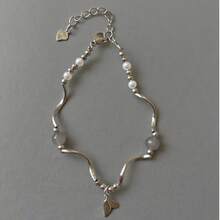 1 Stück Modischer minimalistischer Stil Fischgräten Armband für Damen, elegante verdrehte Armreif Manschette