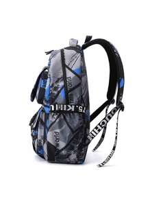 Schoolbag Male Junior High School Students High School Students College Students Computer Backpack Personalised Graffiti Large Capacity Shoulder Bag Large Capacity Bag