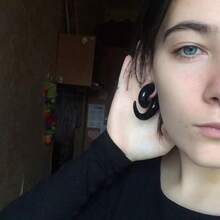 2 件亚克力黑色耳塞螺旋耳环，朋克摇滚风格身体穿孔首饰，14 毫米 - 一對螺旋耳擴 - 查看 2