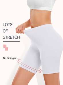 3 chiếc quần lót nữ không đường may, quần lót kiểu quần đùi nữ, quần short chống cọ xát, thích hợp để phối cùng váy hoặc quần đạp xe. - Nhiều màu - Xem 4