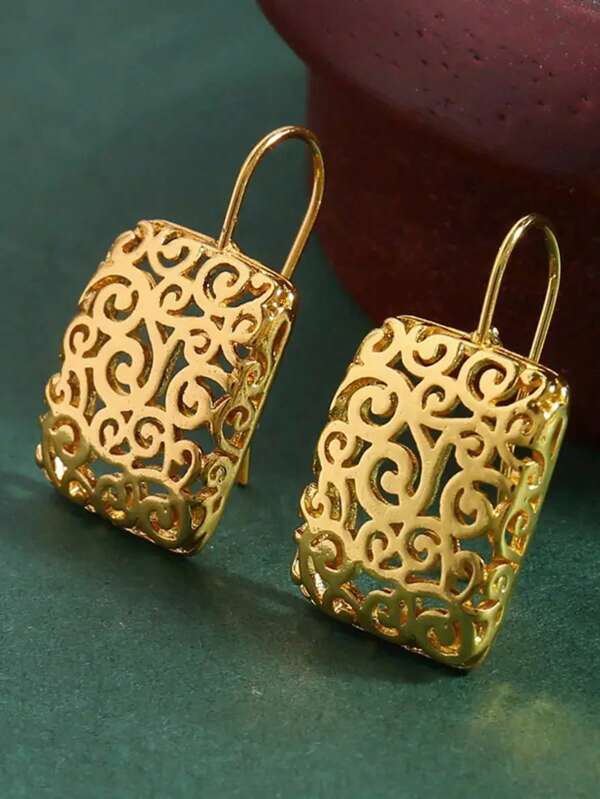 1 Pair Pretty 925 Sterling Silver Drop Earrings Wedding Anniversary Ear Jewelry For Women Gift Fine Jewelry