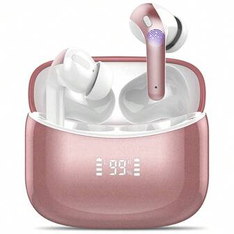  LIFEBEE 无线耳塞，无线 5.3 入耳式耳机，LED 电量显示运动耳机触控入耳式耳机