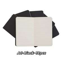 Juego de 6 piezas/12 piezas, Cuaderno de unicolor pequeño A6/A5, Libreta práctica, Libro de colores del arcoíris con puntada a juego, con inserciones de líneas horizontales, Adecuado para estudiantes u oficinistas, Libro pequeño A6 para llevar en el bolsillo, 30 hojas/60 páginas, Útiles escolares, De vuelta a la escuela