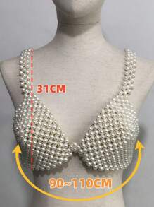 Körperschmuck-kette Aus Kunstperlen