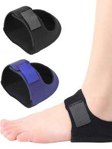 1/2 Pairs Of Gel Heel Protector Adjustable Foot Warmer Soft Breathable Heel Pad Hook And Loop Heel Cover High Fitting Fitness Supplies - Multicolor - View 6