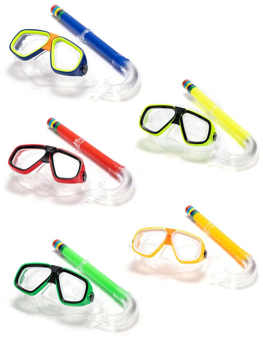 Adult Snorkeling Gear, Professional Snorkel Goggles Anti-Fog Diving Mask, Anti-Leak Swim Goggles And Dry Top Snorkel For Diving, Snorkeling, Swimming, Beach Essentials, Beach Accessories, Pool Float