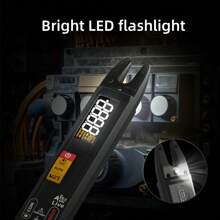 Clamp Meter digital inteligente - Multímetro de rango automático de 100A, probador voltage/current/Ohm, bolígrafo NCV recargable, diseño de tenedor y tijera para una fácil prueba eléctrica - Negro - Ver 7