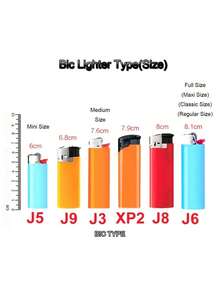 1个金属喷漆挂耳式BIC J3打火机套，糖果色保护漆外壳，适用于标准尺寸BIC J3打火机 - 时尚耐用防爆金属打火机套，防风简约复古，糖果色简约大方，理想的礼品之选 - 多種款式 - 查看 8