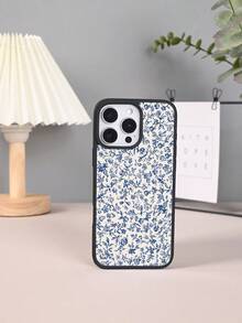 GALLAPLE Fresh Blue Small Flower Pattern Mobile Phone Case, Magnetic Design With Anti-Drop, Shockproof And Scratch-Proof Material, Compatible With IPhone X/XS/XSMAX/11/11pro/11promax/X/XS/XSMAX/11/11pro/11promax/12/12pro/12promax/13/13pro/13promax/14/14plus/14pro/14promax/15/15plus/15pro/15promax/16/16plus/16pro/16promax - 藏蓝色 - 查看 6