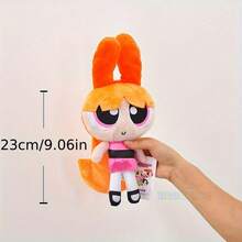 THE POWERPUFF GIRLS 23 厘米经典可爱飞天小女警毛绒玩具娃娃，蓬松泡泡小狗卡通填充动物生日礼物 - 彩色 - 查看 10