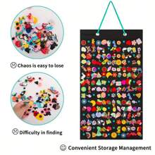 1pc Hanging Shoe Charm Holder With 100/180/216 Holes, Portable Shoe Decoration For Charms Display Stand, Wall Mounted Display Holder For Shoe Charms (Shoe Charms Not Included)