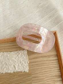 1个扁平圆形亚克力发爪夹，休闲发饰，适用于丸子头、马尾辫，可作发夹、发卡、发夹、发卡、发卡夹、学生用品、发饰 - 彩色 - 查看 21