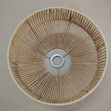 波西米亚编织灯罩 | 北欧风灯罩 | 极简风灯罩 | 家居餐厅装饰灯饰 (仅灯罩) - 棕色 - 查看 7