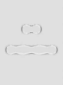 1 套水晶透明波浪形腕托垫，适用于鼠标垫、键盘掌托、腕托垫 - 凉爽舒适 - 彩色 - 查看 8