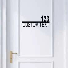 1pc Custom Metal Address Sign - Contemporary Style Wall Hanging House Number Plaque - Personalized Entryway Decor Without Electricity - Ideal For Home Decor & Personalised Gifts