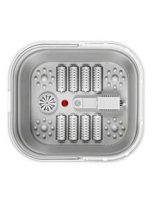 Tina de Hidromasaje eléctrica, Masajeadora de pies plegable. Ayuda a disminuir el dolor. - Gris - Ver 3