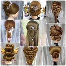 Đầu ma-nơ-canh tạo kiểu tóc 26 inch Đầu ma-nơ-canh tạo kiểu tóc và đầu tập đứng miễn phí Đầu ma-nơ-canh thẩm mỹ đầu búp bê với sợi tóc dài Đầu thực hành làm tóc cho nhà tạo mẫu tóc - màu nâu - Xem 10