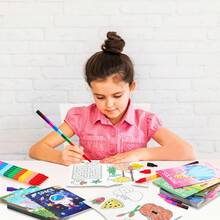 12 Pack Coloring Books For Kids Ages 3-8-12 (5.1 X 7 Inch),Mini Coloring Books For Kids Party Favors,Bulk Coloring Books For Kids Birthday Gifts Small Goodie Bags Stuffer Fillers Bulk School Classroom Activity(Not Duplicate),Back To School,School Supplies - 彩色 - 查看 4