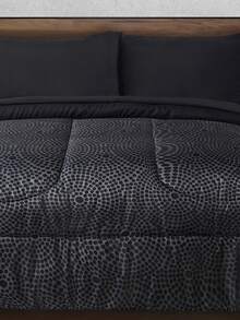 Home Elephant Edredón Set Matrimonial y King Size Microfibra Extra Suave con Sábanas Incluidas Varios Modelos - Negro - Ver 4