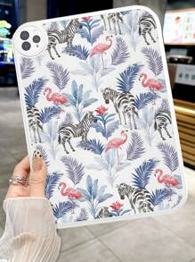 1 Peça Capa Protetora de Tablet com Design Gráfico de Zebra e Flamingo, à Prova de Choque, Adequada para Galaxy Tab A7 LITE, iPad Pro 11 Polegadas 2021, iPad 10th Geração
