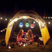 Portable Camping Light - 3 Mode LED Lantern With Hook IPX4 Waterproof - Compact For Night /Camping/Blackout/Hiking - Multicolor - View 3