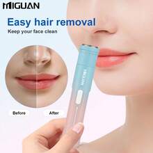 4-i-1 professionellt groomingkit, USB-laddningsbar näs-/öronhårstrimmer, skägg-/ögonbrynsrakhyvel, personliga hygienredskap för kvinnor, 500 mAh batterikapacitet