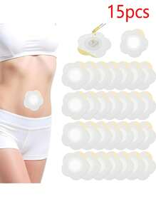 100/80/50/30/15 Disposable Castor Oil Belly Button Stickers Made Of Non-Woven Breathable Fabric, Suitable For Both Men And Women (Oil-Free)