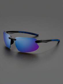 1 buc ochelari de soare sport casual la modă pentru bărbați, serie multicoloră și versatili, strălucitori și orbitori