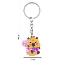 1 pieza Llavero/colgante de Capibara 2025 nuevo, decoración de habitación linda, accesorio para mochila, colección de pasatiempos - regalo de vacaciones, regalo de cumpleaños, regalo para aficionados