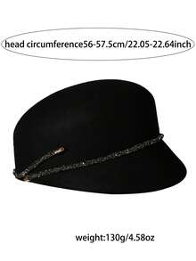 New French Wool Felt Hat For Women, Autumn & Winter, Woolen Octagonal Cap, Elegant Retro British Style Beret, Simple Fashion Warm Breathable - A - Xem 6