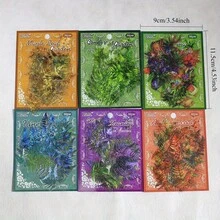 20 peças de adesivos decorativos de folhas de plantas para animais de estimação, adesivos decorativos para diário, material para scrapbooking, decoração para álbum, adesivos de diário