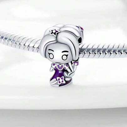 New 925 Sterling Silver Beautiful Princess/Cartoon Animal Charm Pendant Suitable For Women DIY Bracelet, Fashion Jewelry For Birthday Party