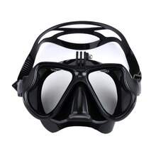 JoyMaySun Máscara Subacuática Profesional Cámara Máscara de Buceo Gafas de Natación Snorkel Buceo Soporte de Cámara Para GoPro - Negro - Ver 2