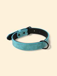 5色经典PU皮革宠物项圈，尺寸可调节，适合小型和中型犬猫的舒适遛狗项圈 - 彩色 - 查看 26