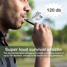 12pcs Multi-Frequency Outdoor Survival Whistle, Emergency Rescue Whistle, High-Pitch Triple Tone, Suitable For Camping And Hiking, High Decibel Outdoor Rescue Whistle - Applicable For Outdoor Camping, Sports Referee Whistle, Command Whistle