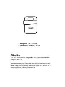 单人床罩套装 - 1 件床罩（160x220 厘米）和 1 件枕套（50x70 厘米） - 超柔软、高吸水性且舒适的豪华床上用品