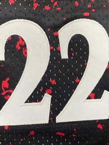 男子篮球短裤 22 黑色刺绣拉链口袋训练休闲运动短裤 - 黑色 - 查看 4