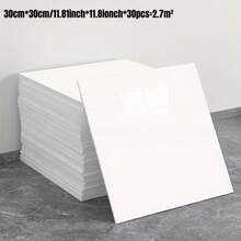 30pcs Gorgeous Marble Gilt Sticky Wallpaper, Glossy Imitation Ceramic Tile Wall Stickers, Self-Adhesive Wall Paper, Wall Decoration Wall Paper, 3d Texture, Bathroom Bathroom Kitchen Wall Background Wall, Home Decor, Room Decor - Multicolor - View 6