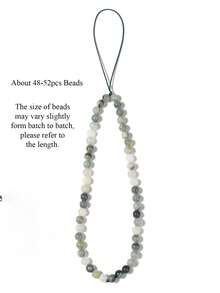 Natural Stone Beaded Mobile Phone Strap Lanyard Amazonite Turquoise Beads Phone Chain For Cell Phone Case For Women Men - Multicolor - View 17