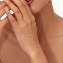 1 件女士日常佩戴手指链 - 1條手指鏈條 - 查看 1