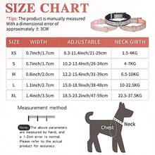 CP503-1 可爱编织图案清新风格狗项圈，舒适耐用的宠物项圈