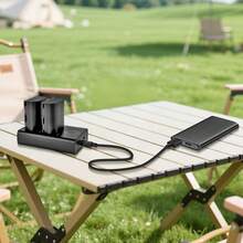 EDEKOY Cargador de batería recargable de doble ranura USB compatible con baterías Canon LP-E6NH, LP-E6N, LP-E6; Cargador de batería de cámara con pantalla LED DL-E6 compatible con cámaras Canon R7, R6, R5, 5D-IV/III/II, 5DS, 6D, 6D-II, 7D D-II, 90D, 80D, 70D, 60Da - Negro - Ver 10