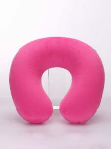 1 Almohada de viaje, Almohada de cuello, Almohada de avión, Viaje en coche, Almohada de cuello de oficina en casa, Botón a presión con funda suave, Almohada de cuello en forma de U, Almohada portátil para estudiantes y adultos, Soporta el cuello y protege la columna cervical cuando se estudia, Almohada inflable en forma de U para viajes, Almohada inflable para avión