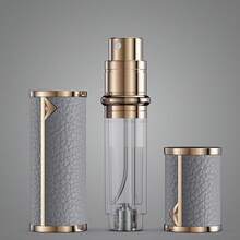 Travel Refillable Perfume Bottle, Leak-Proof 5ml Atomizer, Portable Luxurious Pocket Perfume Dispenser Pump Transfer Tool For Women Men Travel Accessories. - 灰色-10ml - 查看 2
