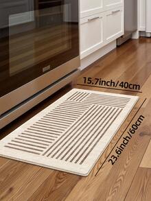 DAJIANG 1件加厚天鹅绒防滑门垫,舒适地垫,走廊地毯,厨房垫,可机洗,易于清洁,家居装饰,玄关,浴室,厨房地毯 - 彩色 - 查看 16