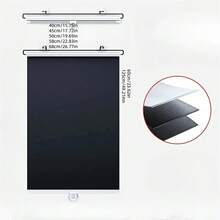 1片易于安装的遮光窗帘，配有吸盘，无需钻孔，适用于厨房、浴室、卧室和走廊的遮光。